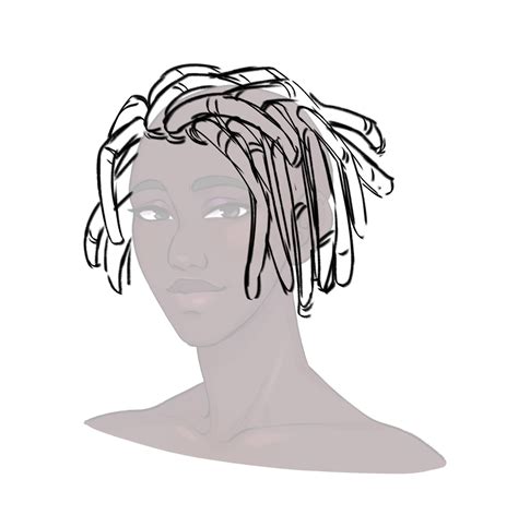 dreads drawing|freeform dreads drawing.